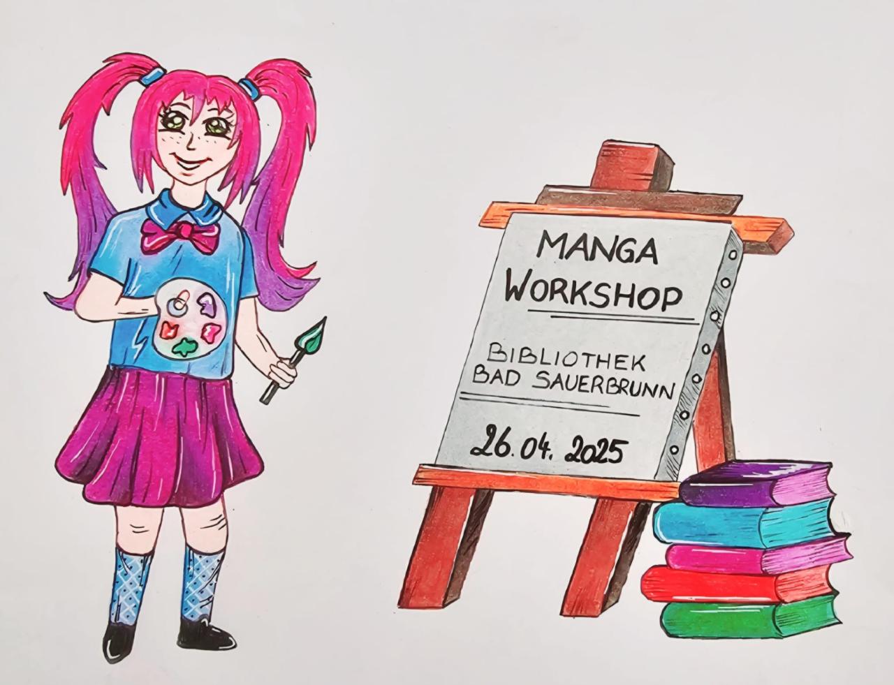 Einladung Manga Workshop (c) Bettina Dorner
