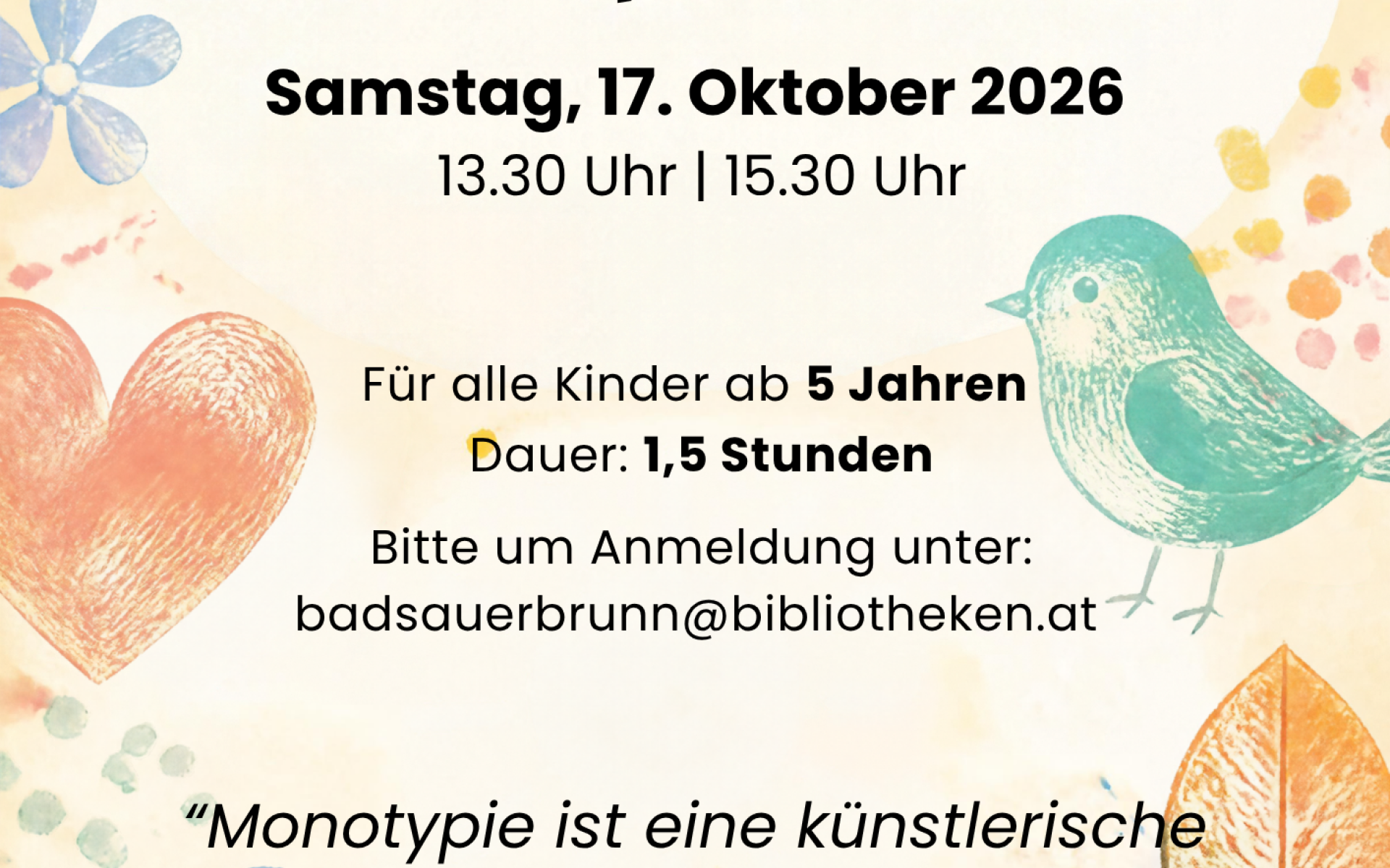 Plakat Workshop